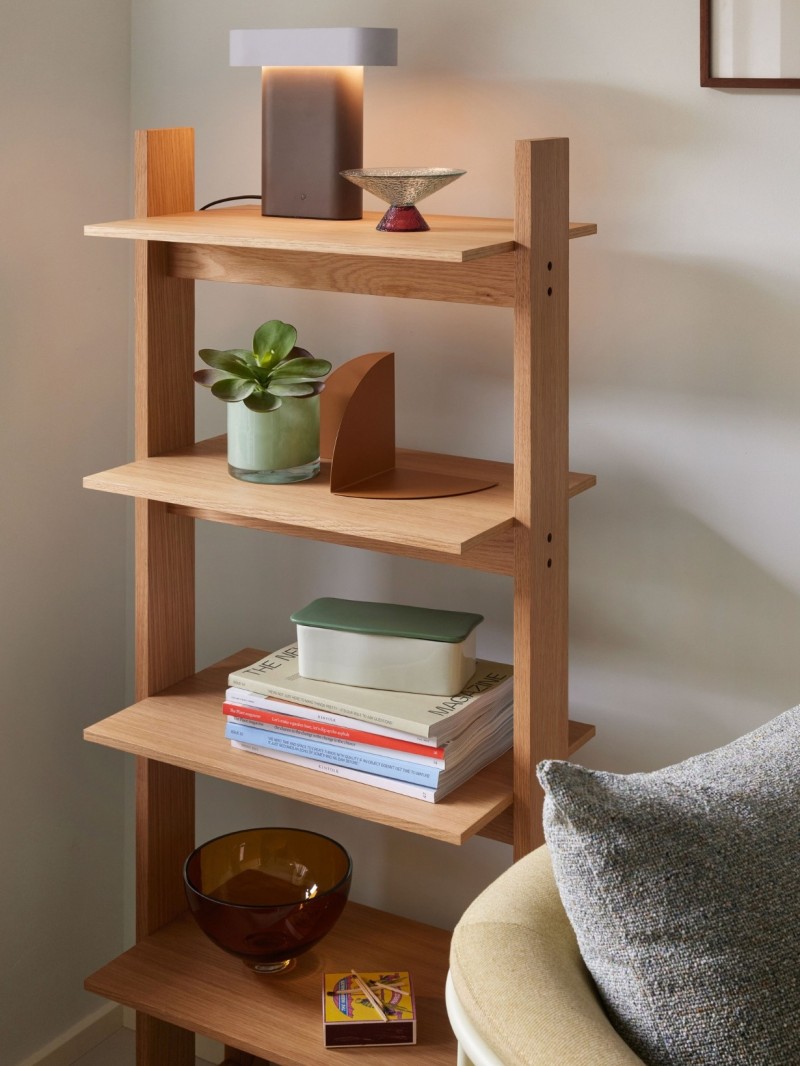 Hubsch Étagère en bois de chêne naturel Forma