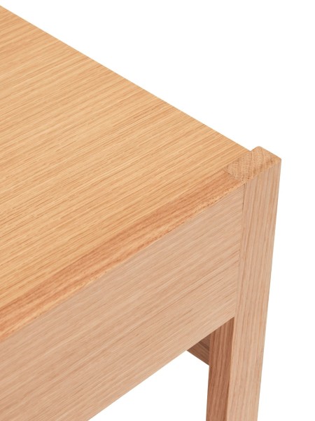 Hubsch Table d'appoint en bois de chêne naturel, Forma