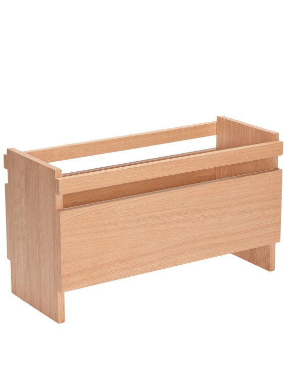 Planter in natural oak wood, Forma Hubsch