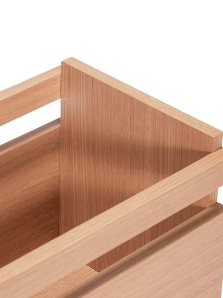 Jardinière en bois de chêne naturel, Forma Hubsch