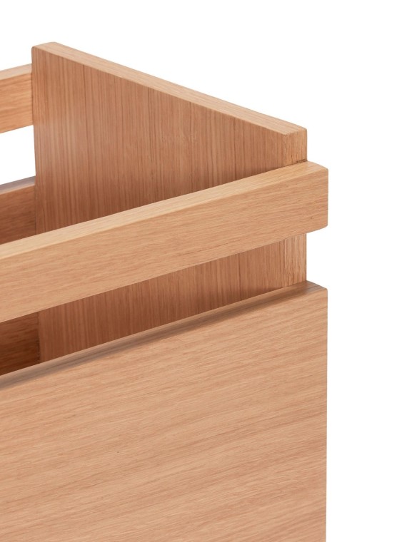 Planter in natural oak wood, Forma Hubsch