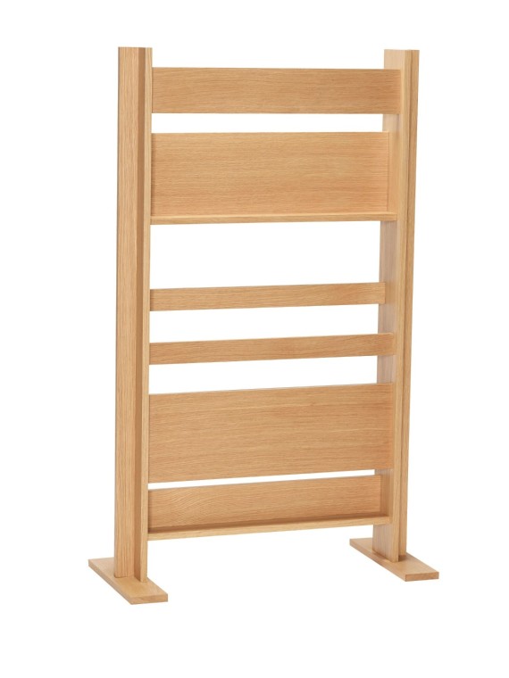 Porte revues/ Cloison en bois de chêne naturel, Forma Hubsch