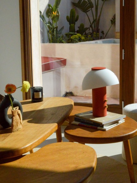 Lampe, Piccolo Speaker terracota jaune fabrique