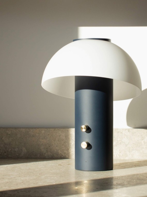 Lampe, Piccolo Speaker terracota jaune fabrique