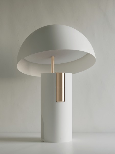 Lampe, Grande Alto Enceinte blanche jaune fabrique