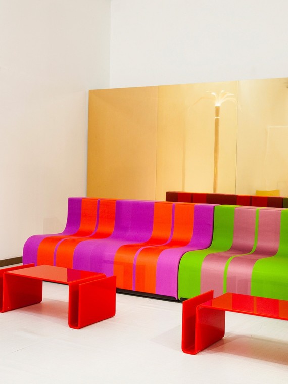 Coffee table/ Magazine rack, T01 poltronova