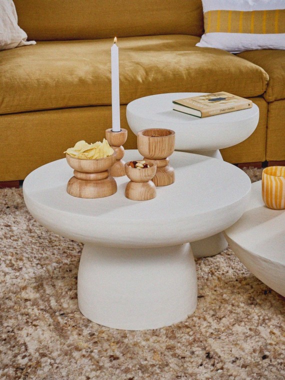 Pomax table basse enduit chaux Pretoria