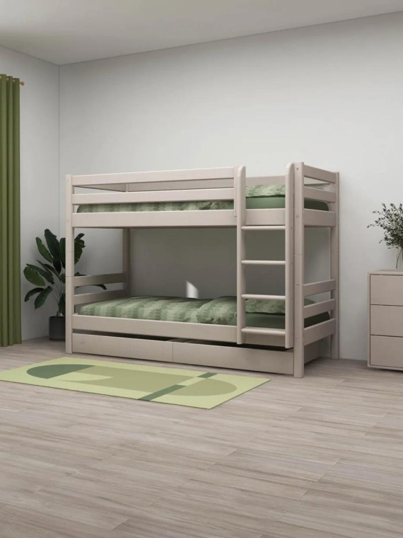 Bunk beds with straight ladder, Classic FLEXA | MBS Design