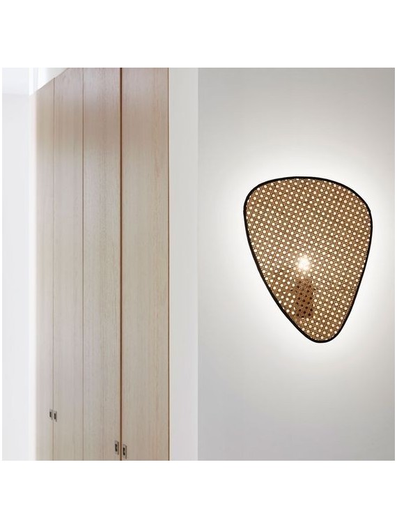 Market Set - Applique simple écran en cannage naturel, Single screen | MBS DESIGN