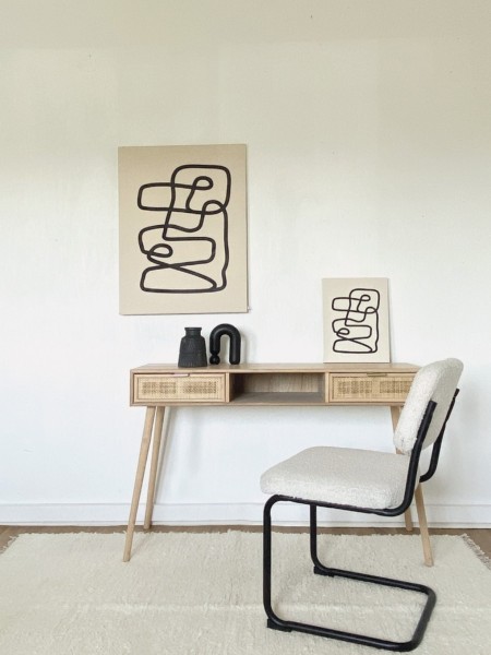 Chaise, en tissus bouclette, Capsule, Opjet