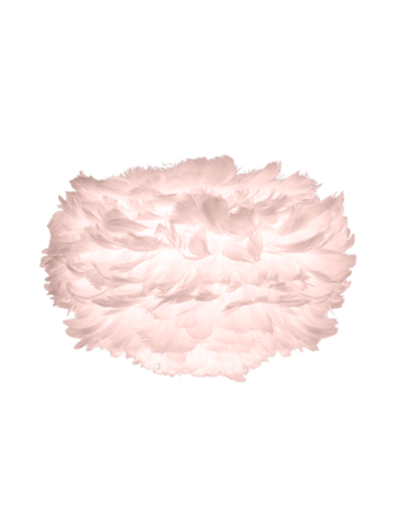 UMAGE - Tripod lamp in goose feather, Eos mini pink and Tripod base black - MBS Design