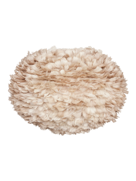 UMAGE - Lampe en plume d'oie, Eos medium brun et Champagne table noir - MBS Design