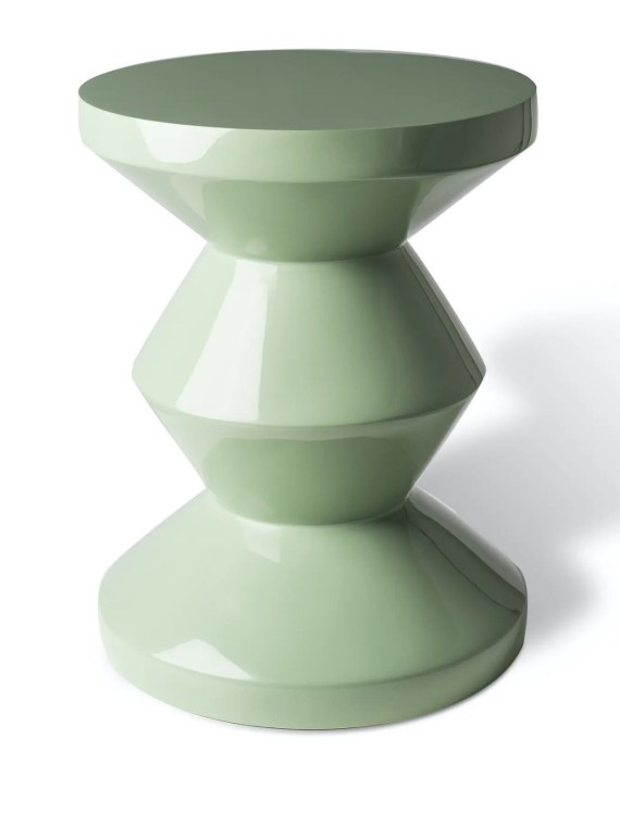 Pols Potten Tabouret zig zag vert olive