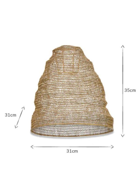 nkuku Jatani wire oval hanging lamp