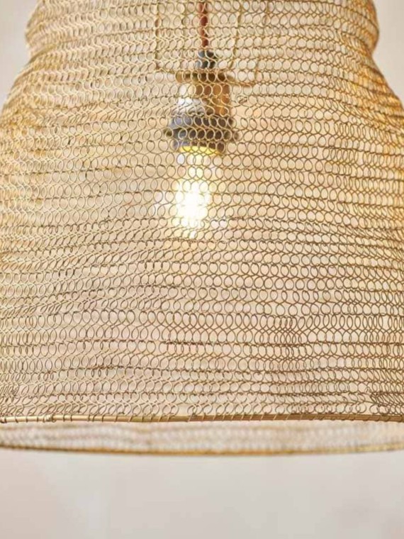 nkuku Suspension Jatani ovale en fil de fer