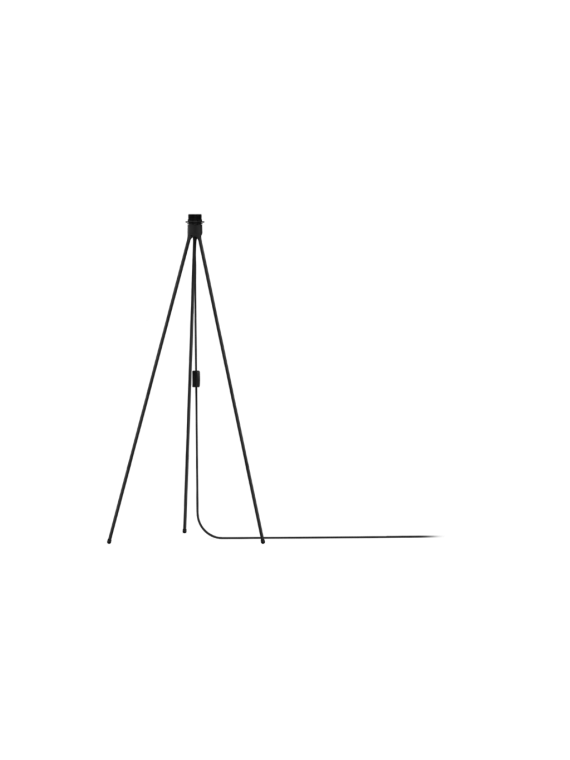 UMAGE - Lampadaire trépied en plume d'oie, Eos large blanc et Tripod floor noir - MBS Design