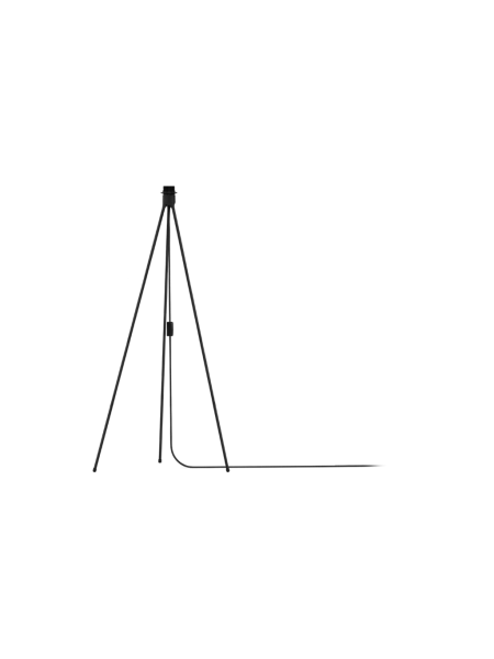UMAGE - Floor lamp in goose feather, Eos large white and Tripod floor black - MBS Design