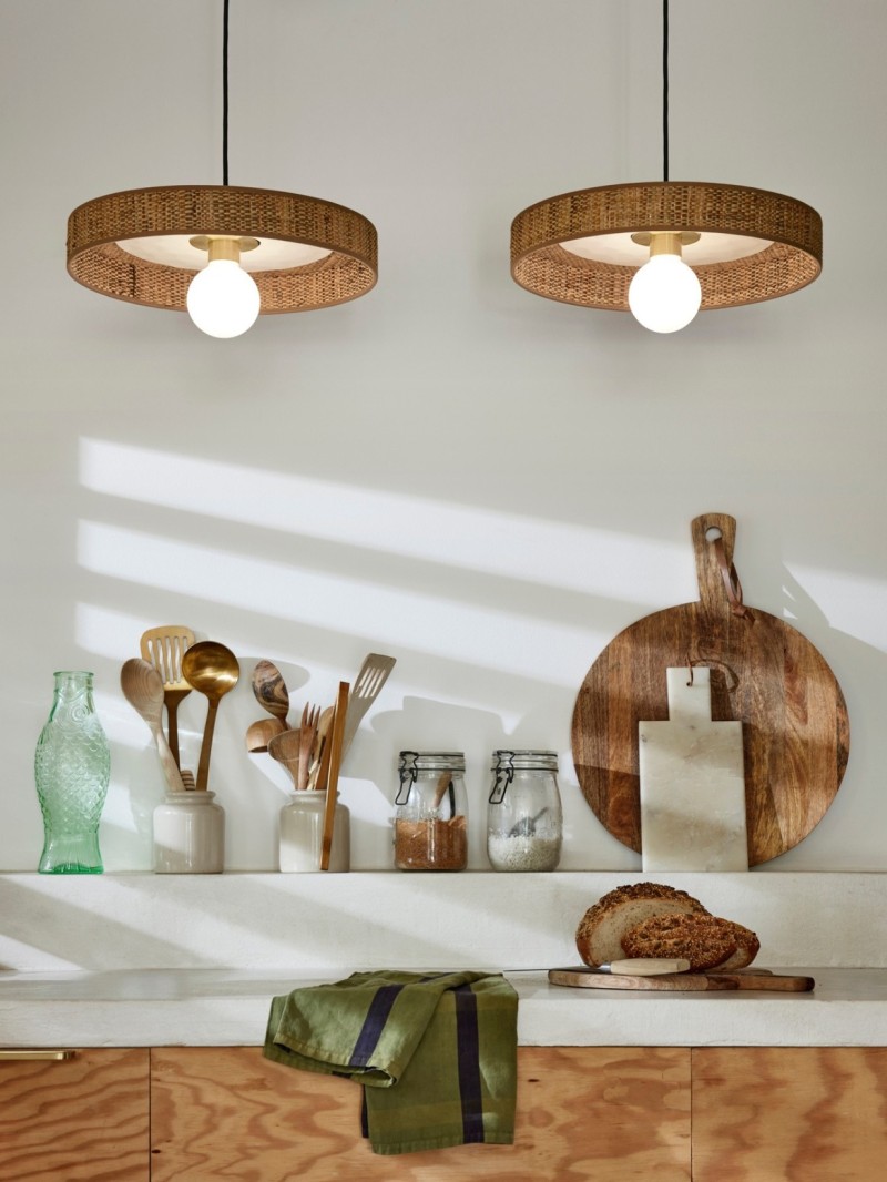 Pendant light in bana, Portinatx market set