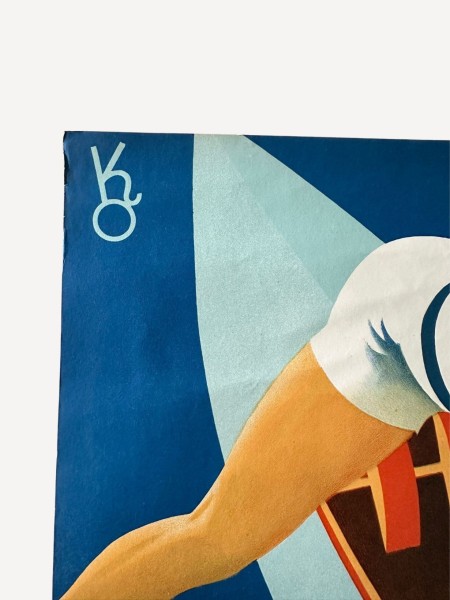 Lithographie Canot Pliant LFB H84xL60cm