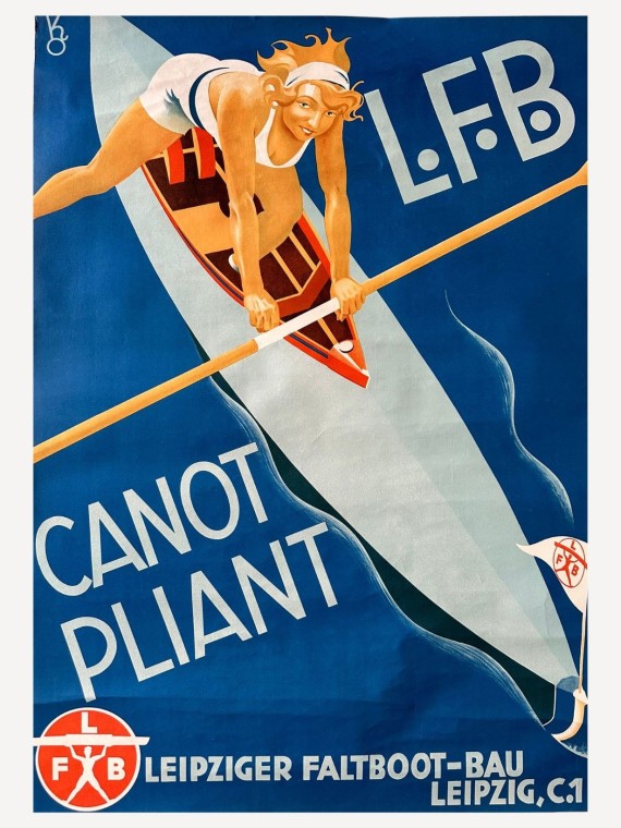 Canot Pliant LFB, Lithograph H84xL60cm