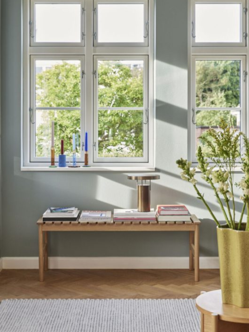 hubsh banc large naturel Row