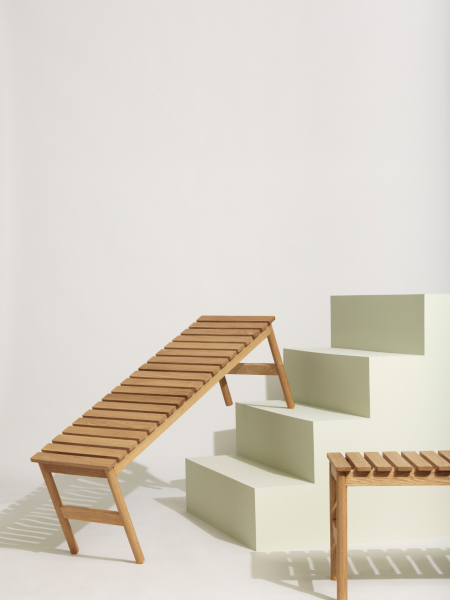 hubsh banc large naturel Row