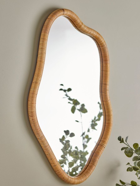 bloomingville Ashlie rattan mirror