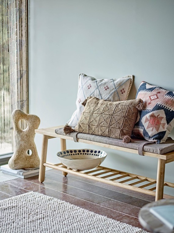 bloomingville Bench Nature rubberwood, Linde