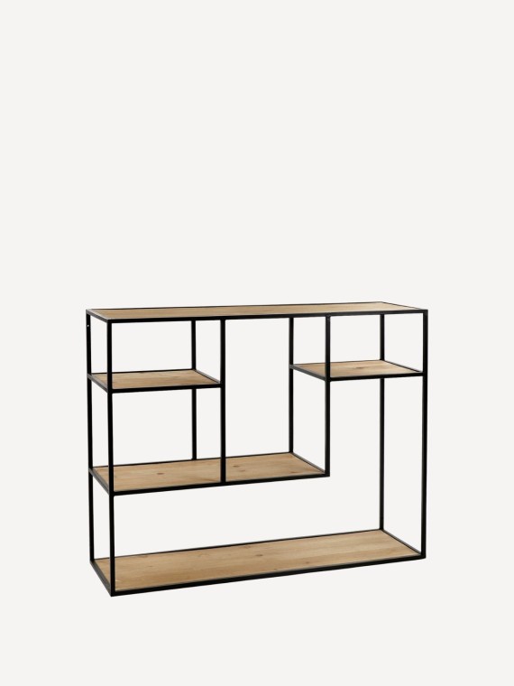 pomax- eszential black metal shelf