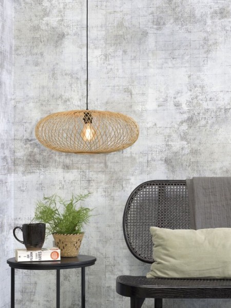 Good Mojo Cango ellipse rattan pendant Ø60cm