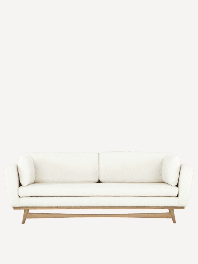 red edition Sofa 210 , 3-seater in solid wood