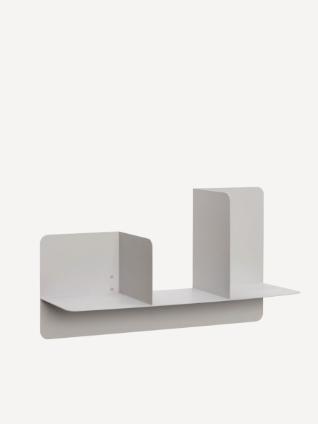 Hubsch -Grey Metal Folding Wall Shelf