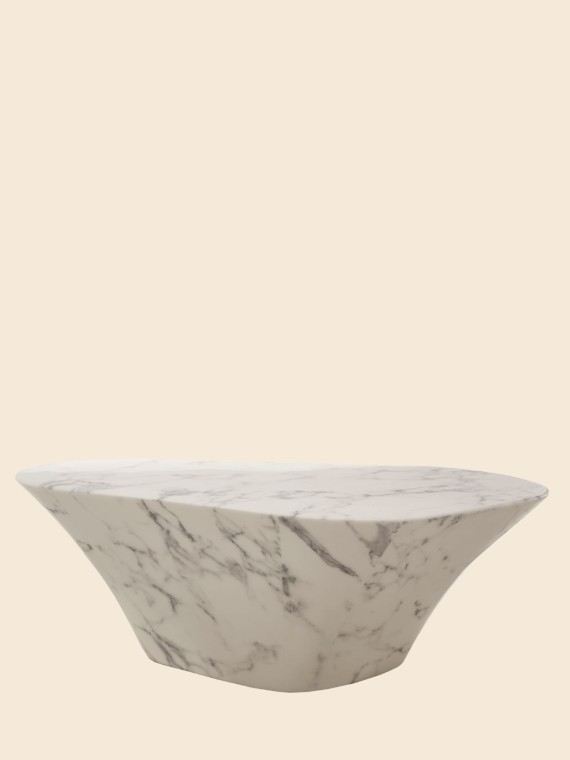 Pols potten Marble-look Oval Coffee Table