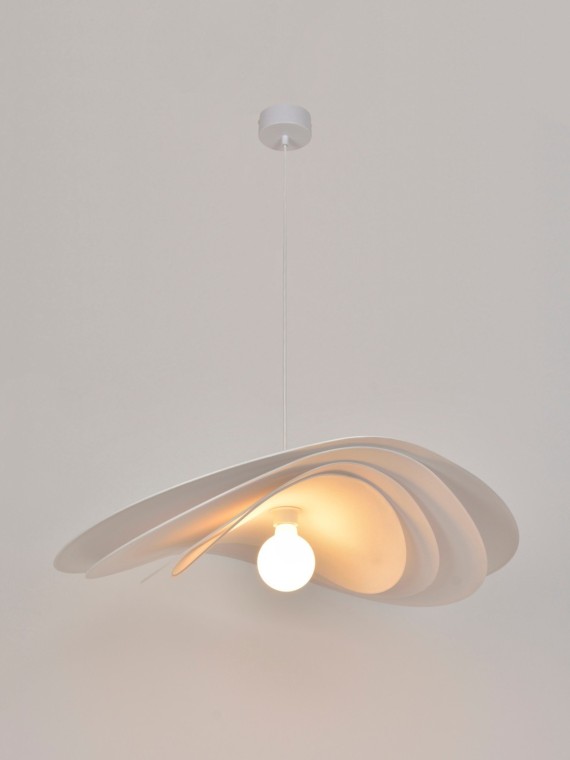 Suspension en lin naturel, Selenitis D78 Market Set