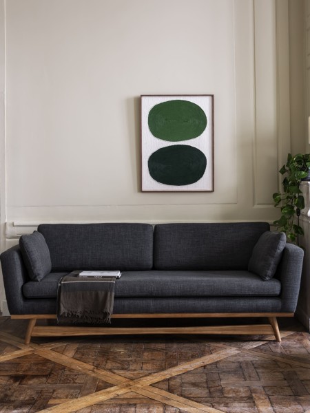 Red edition, Sofa in fabric or velvet, 210