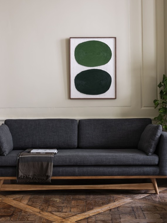 Red edition, Sofa in fabric or velvet, 210