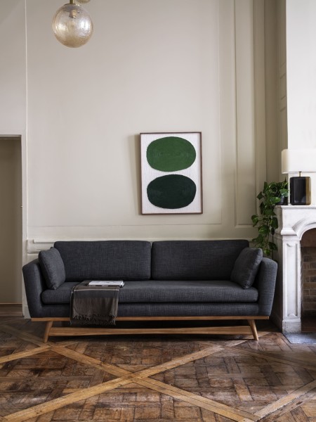 Red edition, Sofa in fabric or velvet, 210