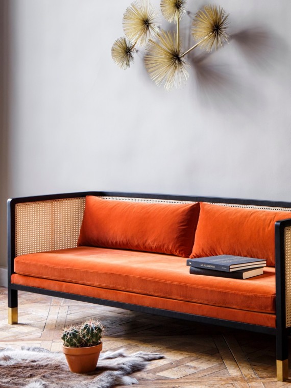 Red Edition, Sofa in fabric or velvet, Cannage | MBS DESING