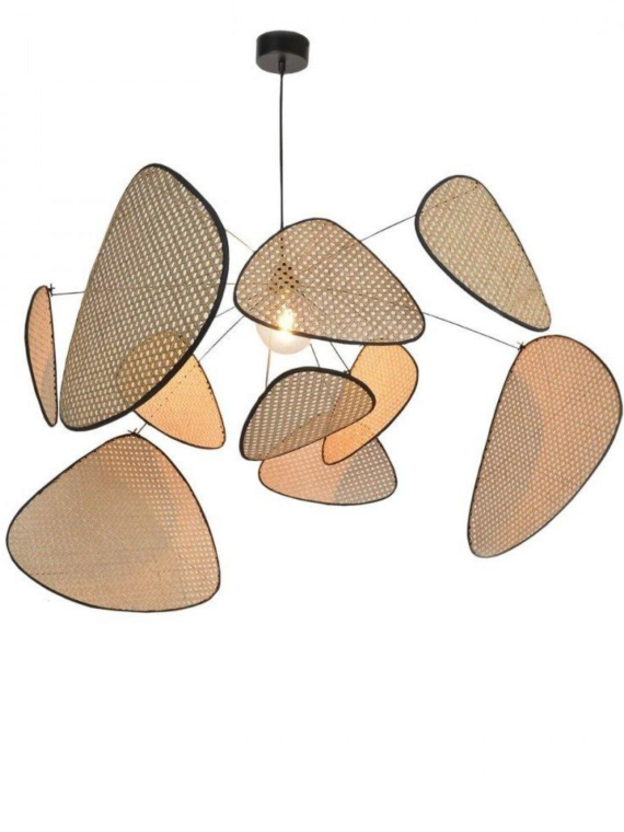 hanging lamp screen XL rattan wickerwork market set