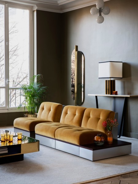 Red edition, Sofa in fabric or velvet, Stanley