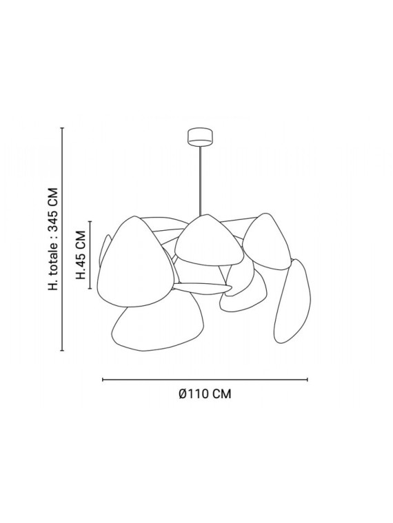 suspension screen XL cannage naturel market set