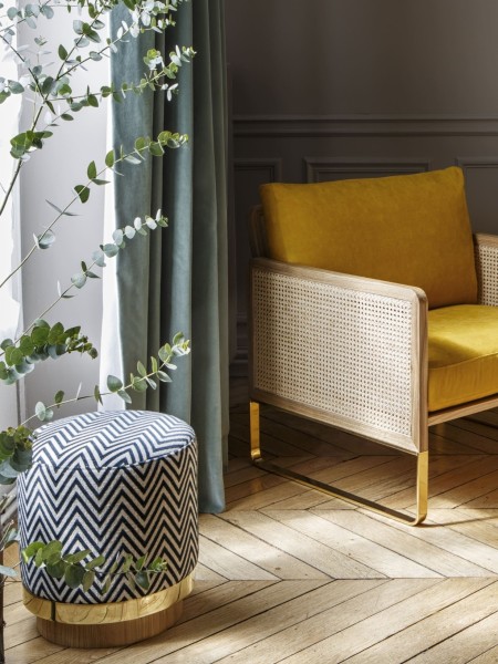 Red Edition, Poof en Tissu ou en velours, Stool