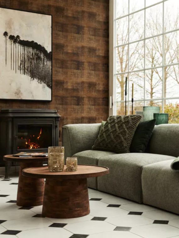 Pomax, Table basse d'appoint en bois de mangier, Ramona