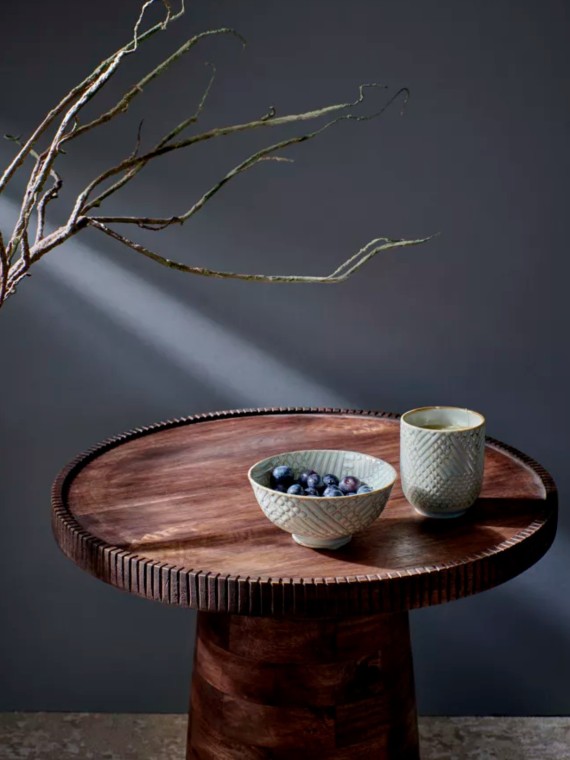 Pomax, Table basse d'appoint en bois de mangier, Ramona