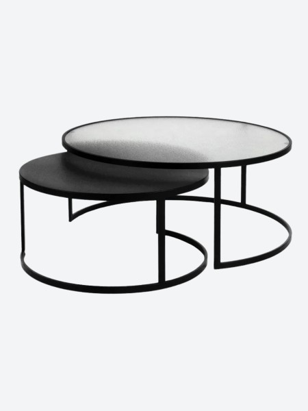 Pomax, Metal / glass coffee tables, Claudia