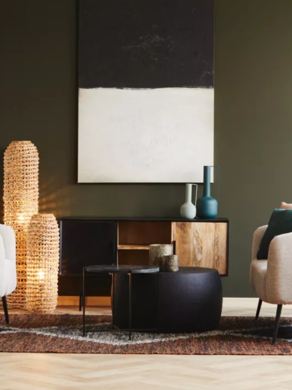 Pomax, Table basse en aluminium, Esther