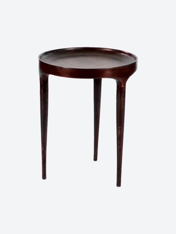 Pomax, Table basse en aluminium DIA 40 x H 50 cm, TRIP