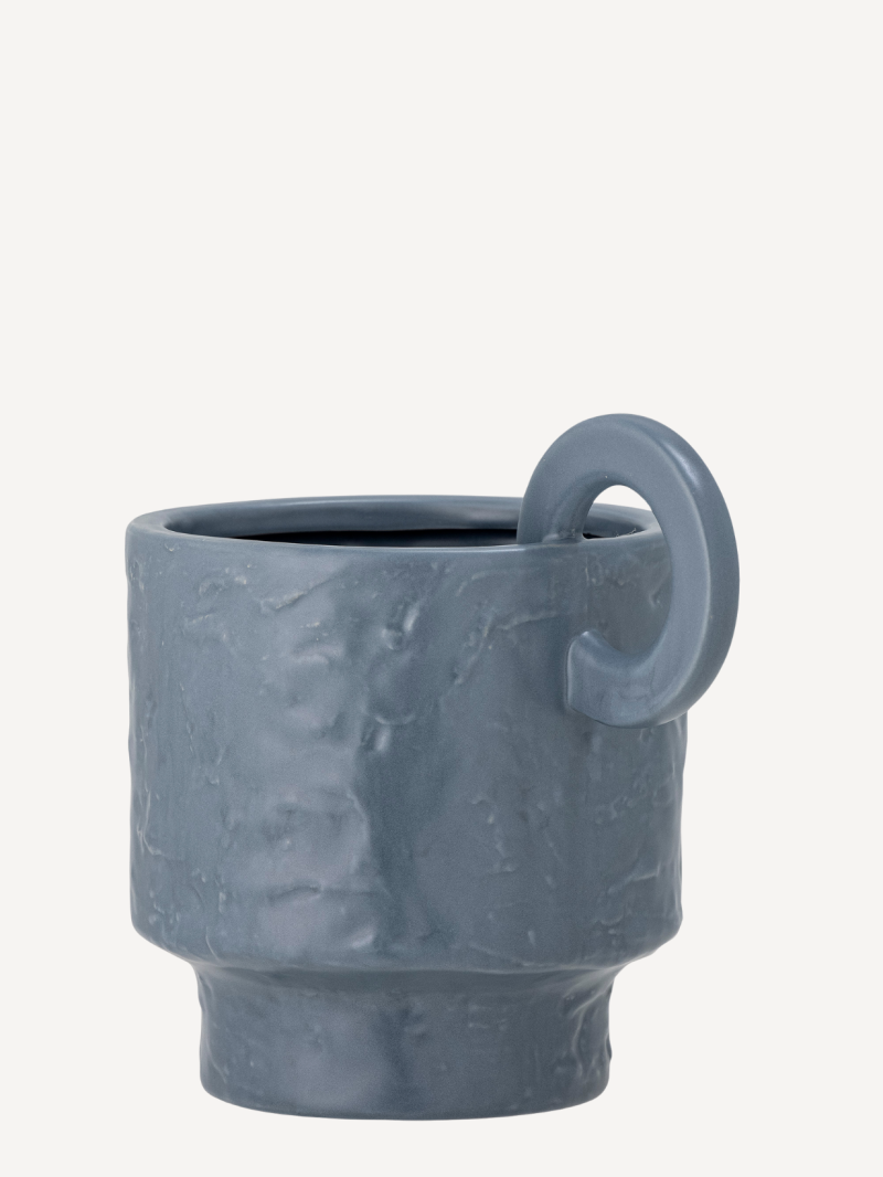 Bloomingville - Stoneware flower pot, Blue | MBS DESIGN