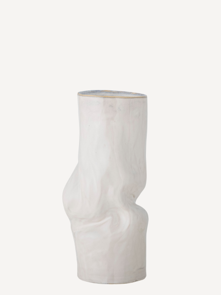 bloomingville -White stoneware vase, Araba